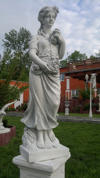 Gartenfigur, Frühlingsstatue aus 4 Jahreszeiten, Steinfigur, Park & Gartendekoration, Skulptur, Steinguss