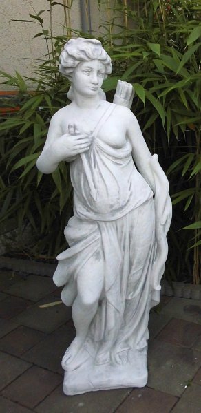 Gartenfigur, Steinfigur "Göttin der Jagt, Diana " Höhe: 140 cm, Park & Gartendekoration, Statue, Skulptur, Stein