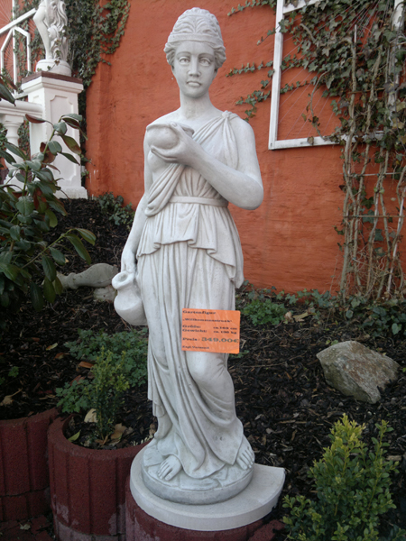 Gartenfigur, Steinfigur, "Begrüßungstrunk" Höhe: 139 cm, Park & Gartendekoration, Statue, Skulptur, Steinguss