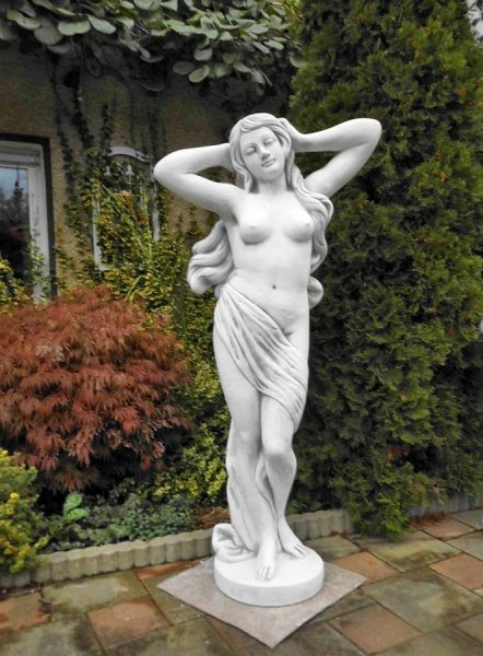 Gartenfigur, " Jungfrau " Höhe: 149 cm, Steinfigur, Statue, Park & Gartendekoration, Steinguss