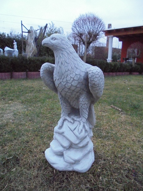 Gartenfigur "Adler" Skulptur, Steinfigur, Steinguss, Park & Gartendekoration