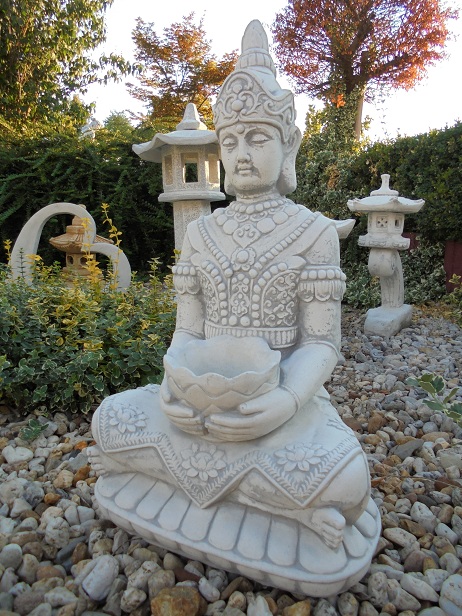 Tempelwächter, Buddha, Gartenfigur, Park & Gartendekoration, Steinfigur, Steinguss