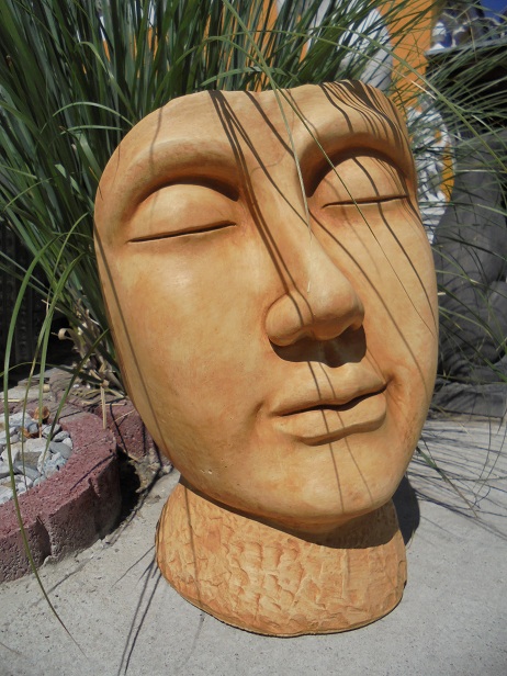 Maske Xl, Büste, Gesicht, Skulptur, Steinfigur, Park & Gartendekoration