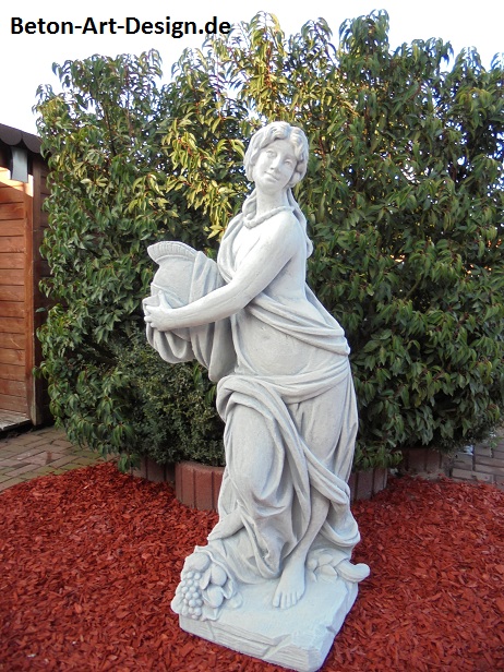 Gartenfigur, Statue, Römerin, 142 cm Hoch, Park & Gartendekoration, Skulptur, XXL, Steinfigur, Steinguss