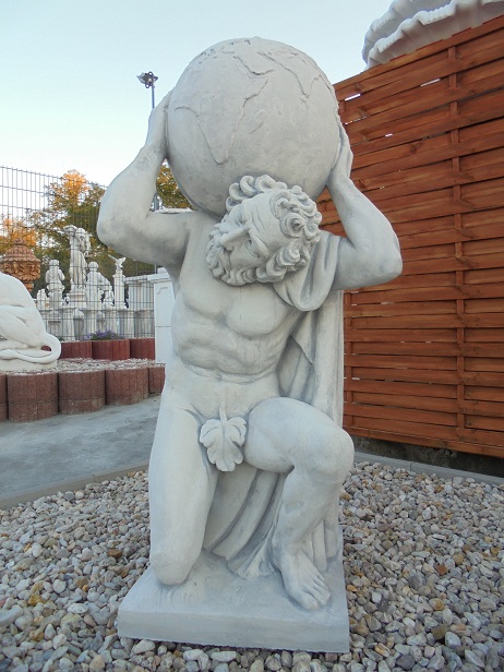 Atlas, Statue, Park & Gartendekoration, Steinfigur, Gartenfigur, Steinguss
