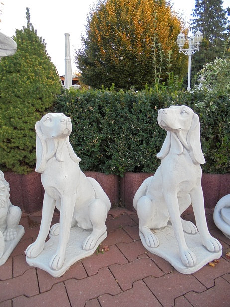 Hund, Jagdhund, Grand Gascon Saintongeois, Park & Gartendekoration, Steinguss