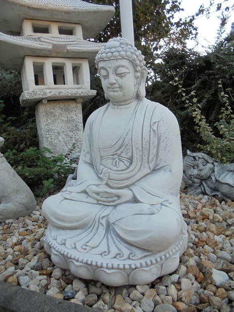 Buddha für Koi Teich, Gartenfigur, Park & Gartendekoration, Steinfigur, Steinguss