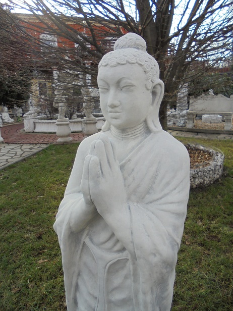 Buddha, Statue, Gartenfigur, Steinfigur, Gartendeko, Skulptur