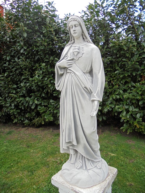 Gartenfigur " Maria " 122 cm Hoch, Park & Gartendekoration, Steinfigur, Skulptur, Steinguss