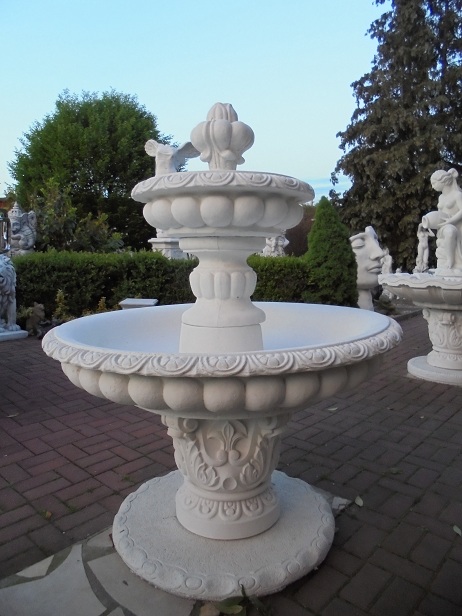 Springbrunnen, Gartenbrunnen, Steinguss, Gartendekoration