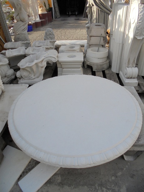 Platte / runde Tischplatte, oder als Platte unter Gartenfiguren, Pflanzschalen, Park & Gartendekoration