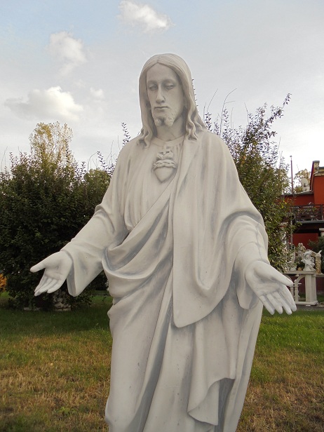 Jesus Statue, Gartenfigur, Steinfigur, Gartendeko, Skulptur