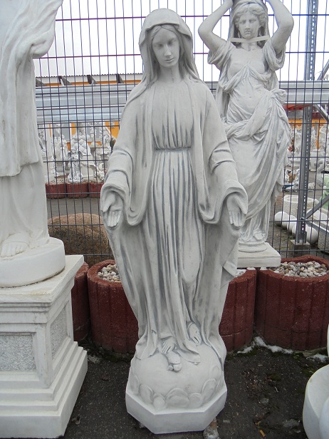 Heilige Maria Statue, Park & Gartendekoration, Gartenfigur, Steinguss