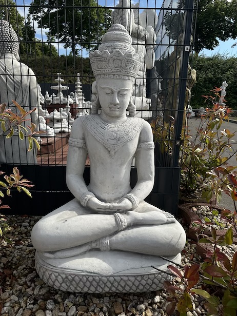 Cobra-Buddha, Buddha XXL, Gartenfigur, Steinfigur