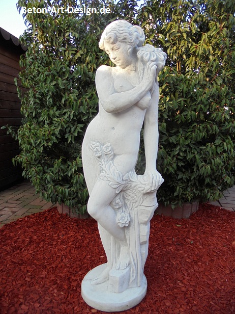 Gartenfigur, Steinfigur " Zarte Jungfrau " Höhe: 140 cm, Park & Gartendekoration, Statue, Skulptur, Steinguss