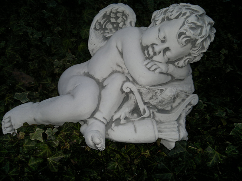 Gartenfigur "Engel schlafend" Park & Gartendekoration, Steinfigur, Skulptur, Steinguss