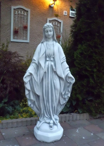 Gartenfigur " Heilige Maria " 113 cm hoch, Park &  Gartendekoration, Steinfigur, Skulptur, XXL, Steinguss