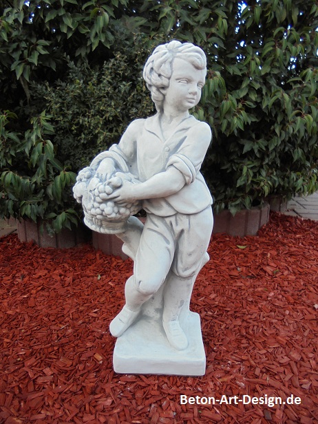 Gartenfigur, Statue, Herbstfigur aus "4 Jahreszeiten" II, 75 cm hoch, Park & Gartendekoration, Steinfigur, Skulptu