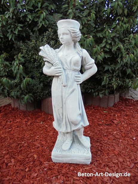 Gartenfigur, Statue, Sommerstatue "4 Jahreszeiten II" 75 cm hoch, Steinfigur, Park & Gartendekoration, Steinguss