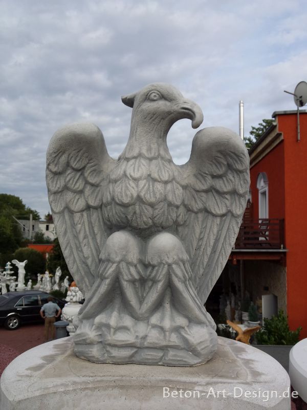 Adler - Adlerfigur "Blick nach links" 50 cm hoch, Skulptur, Gartenfigur, Park & Gartendekoration