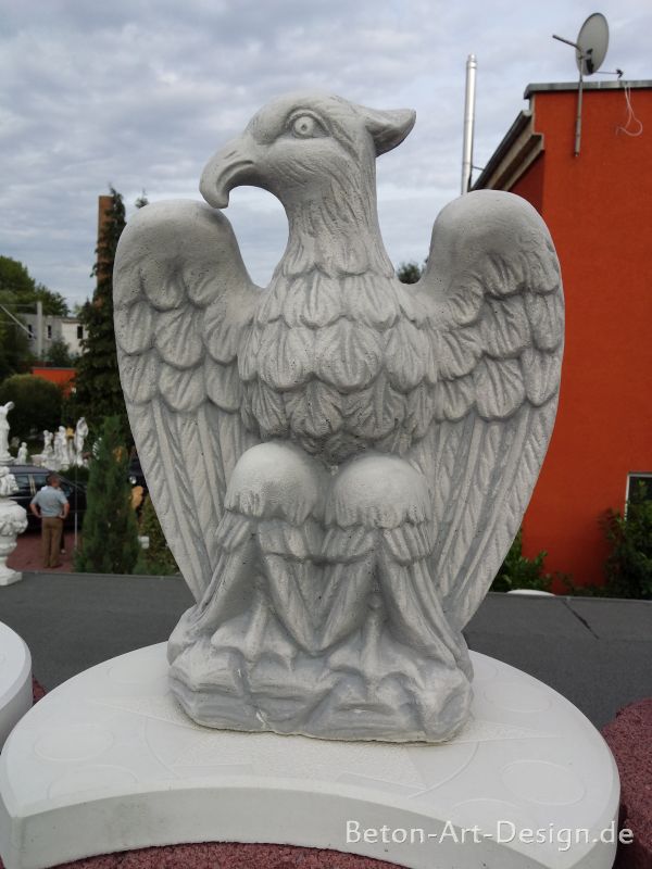 Adler - Adlerfigur "Blick nach rechts" 50 cm hoch, Skulptur, Gartenfigur, Park & Gartendekoration