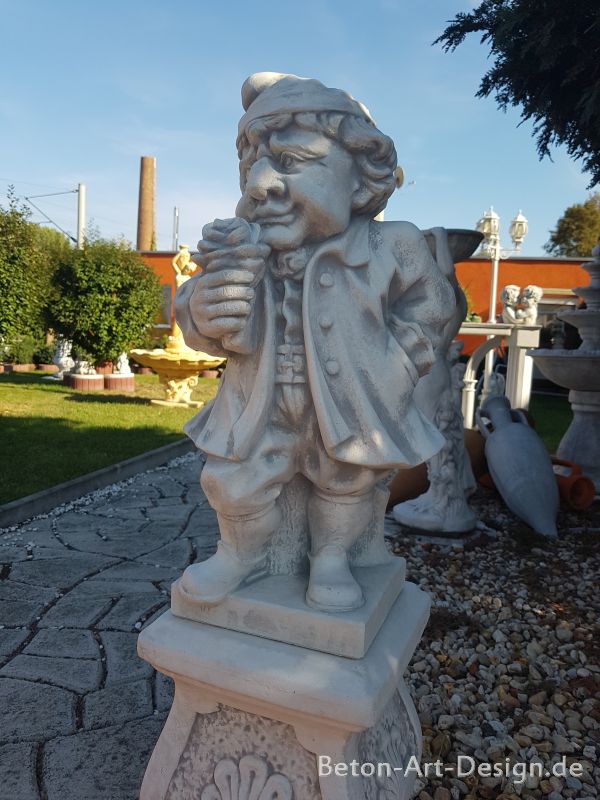 Gartenfigur "Rosenkavalier" 60 cm groß, Park & Gartendekoration, Skulptur, Steinfigur, Steinguss