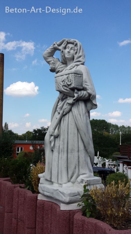 Gartenfigur, Statue "Edelfrau" 142 cm groß, Steinfigur, Park & Gartendekoration, Skulptur, Steinguss