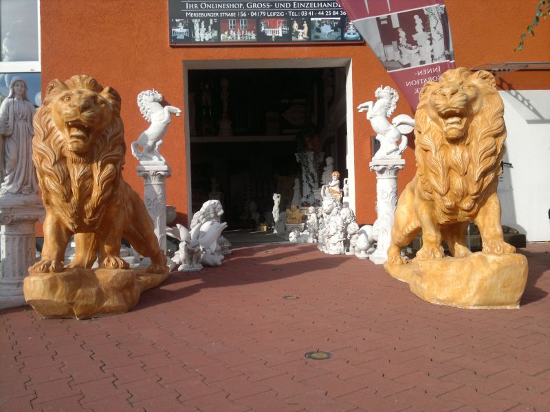 2 Mega große Löwen je 1200 Kg Torlöwen, Park & Gartendekoration, Statuen, Gartenfiguren