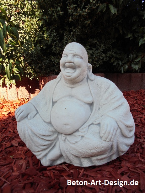 Gartenfigur, Buddha, Park & Gartendekoration, Steinguss, Feng Shui, Skulptur