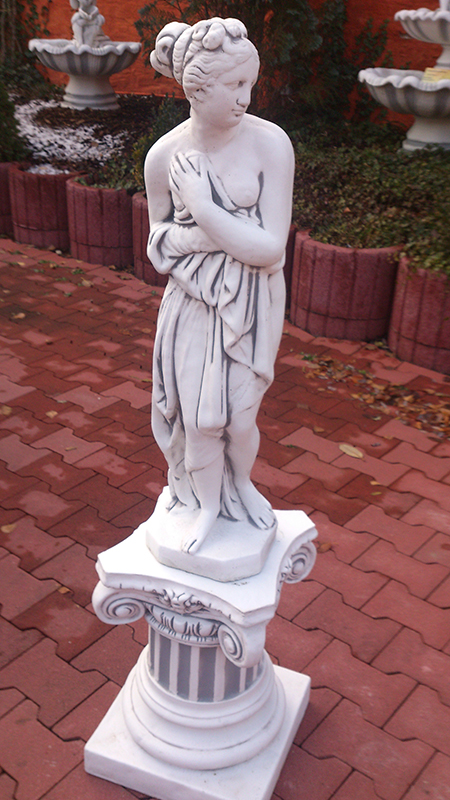Steinfigur / Dekofigur "Frau mit Tuch" Park & Gartendekoration, Skulptur, Statue, Steinguss