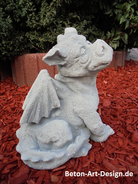 Stone sculpture garden decorations "cute dragon"