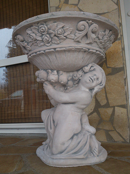Pflanzfigur / Pflanzschale "Herkules" 140 Kg, Park & Gartendekoration, Statue, Steinguss
