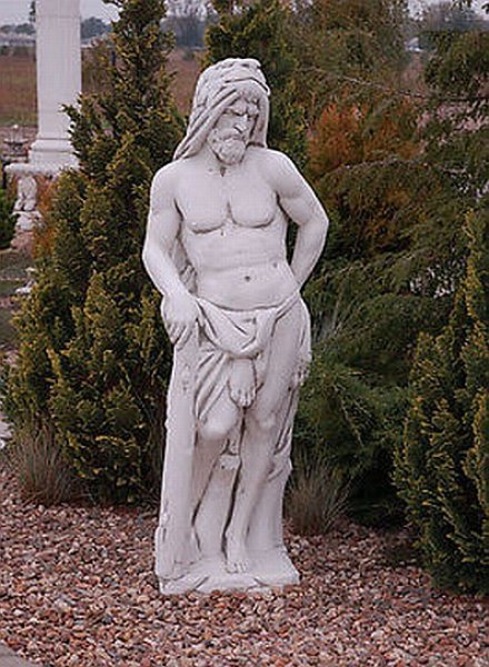 Gartenfigur, Statue, XXL "Herkules" 168 cm hoch, Steinfigur, Park & Gartendekoration, Betonfigur, Skulptur, Steing