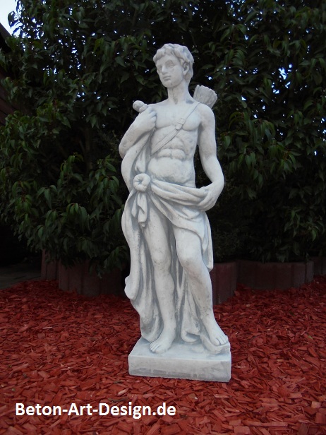 Gartendeko Gartenfiguren Pfeilerschmuck /"französische Lilie/" 76 cm Steinguss