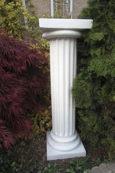 Säule, Pfeiler, Sockel, rund 2 teilig 100 cm, Park & Gartendekoration, Säule für Skulpturen, Vasen, Pflanzschalen