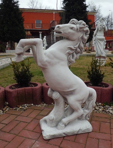 Gartenfigur, Tierfigur, "schneller Start" Höhe: 101 cm, Park & Gartendekoration, Statue, Steinfigur