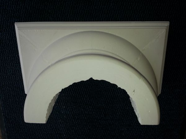 Basissockel / Halbschale für Säulendurchmesser 30 cm, Stuck