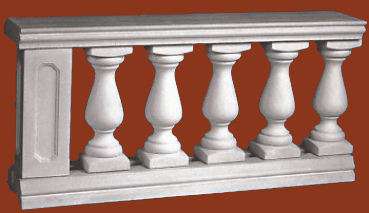 Balustradengeländer 60cm hoch - 120 Kg / lfd Meter