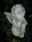 little stone sculpture "Angel Kiss"